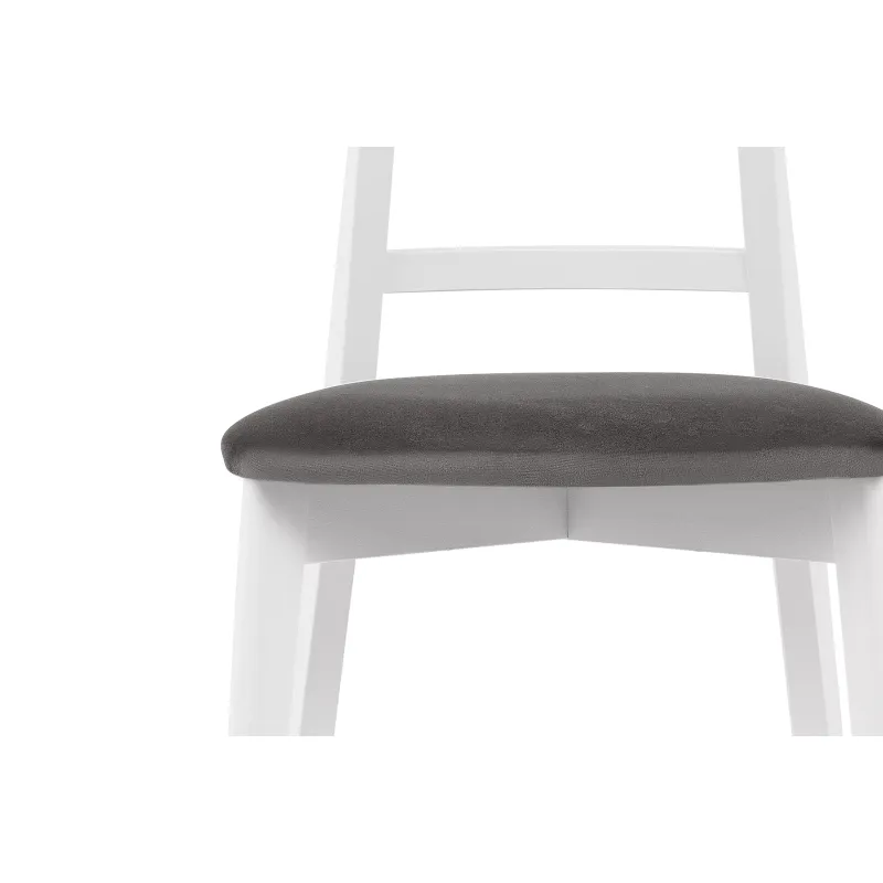 Kėdė LILIE, pilka/balta, 47x45x76,5 cm