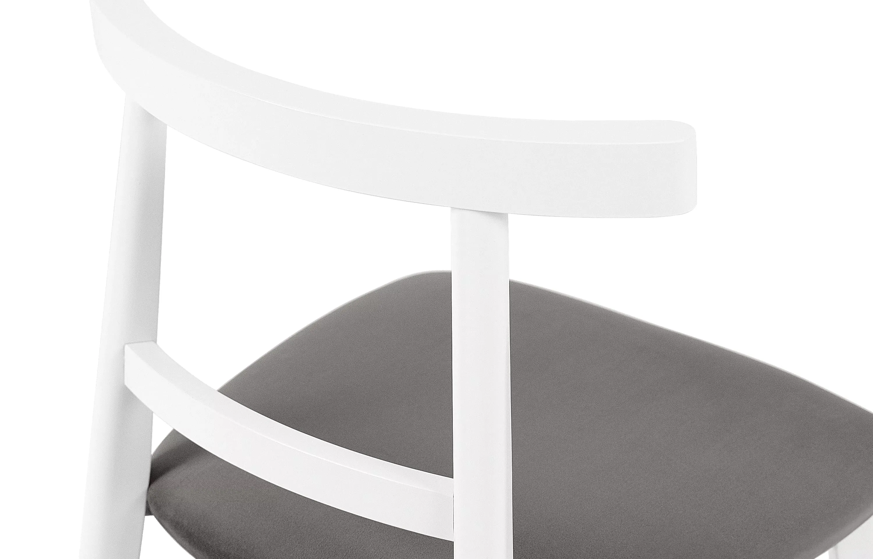 Kėdė LILIE, pilka/balta, 47x45x76,5 cm