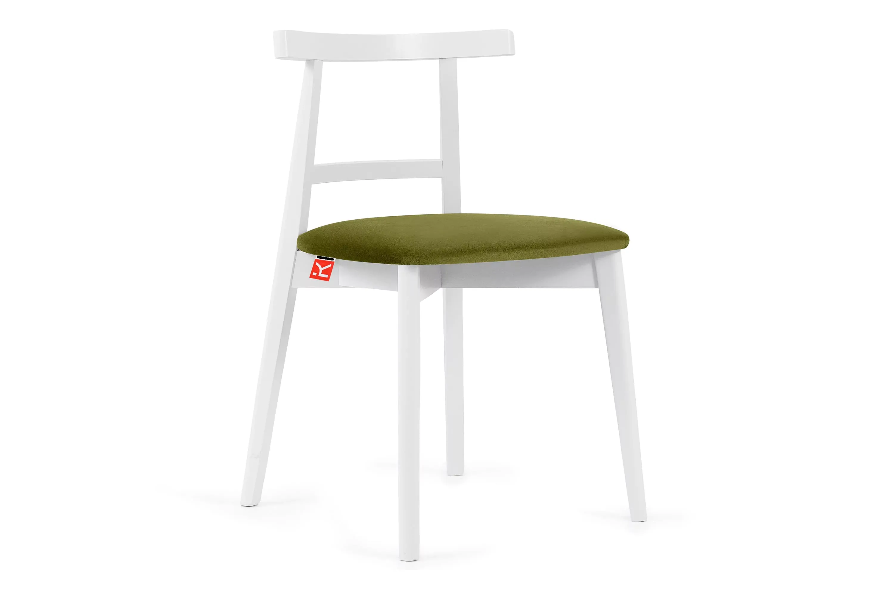 Kėdė LILIE, alyvuogių/balta, 47x45x76,5 cm