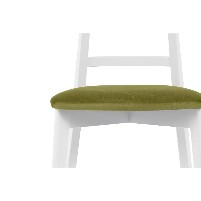 Kėdė LILIE, alyvuogių/balta, 47x45x76,5 cm