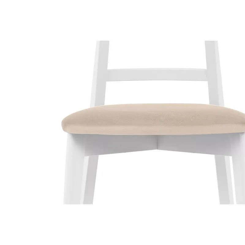 Kėdė LILIE, kreminė/balta, 47x45x76,5 cm