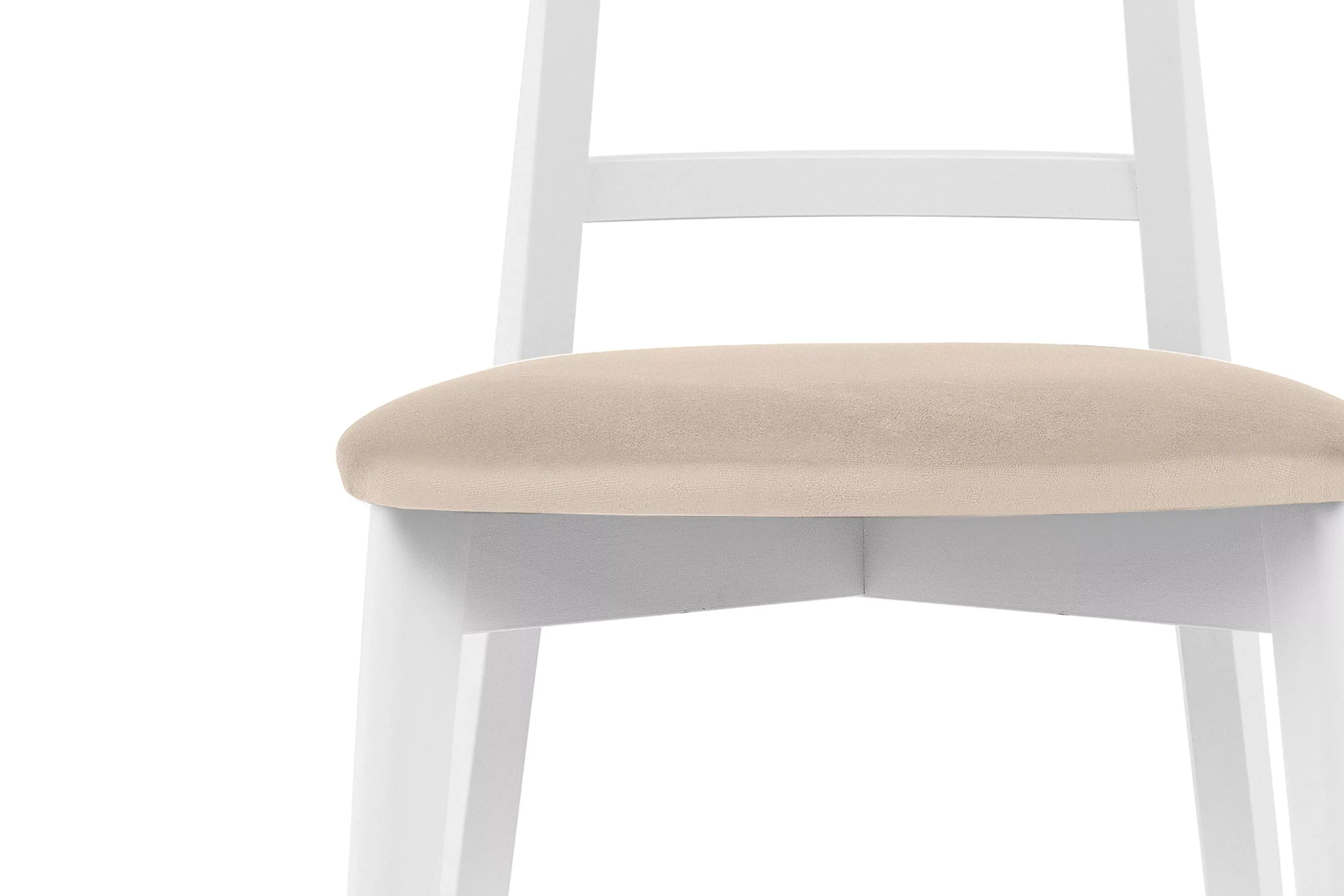 Kėdė LILIE, kreminė/balta, 47x45x76,5 cm