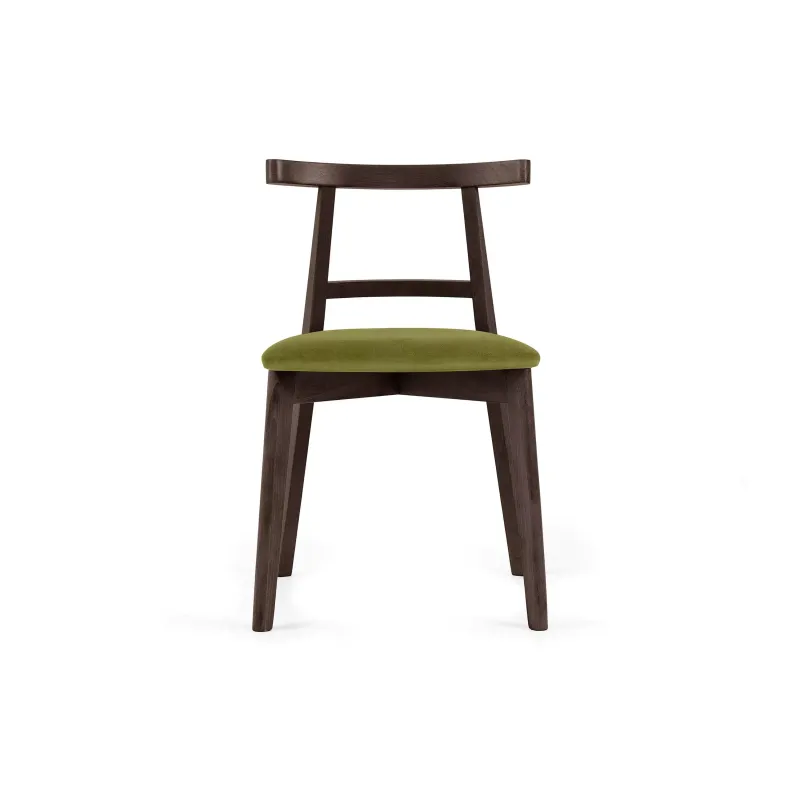 Kėdė LILIE, alyvuogių/tamsaus riešutmedžio, 47x45x76,5 cm