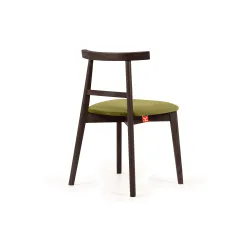 Kėdė LILIE, alyvuogių/tamsaus riešutmedžio, 47x45x76,5 cm