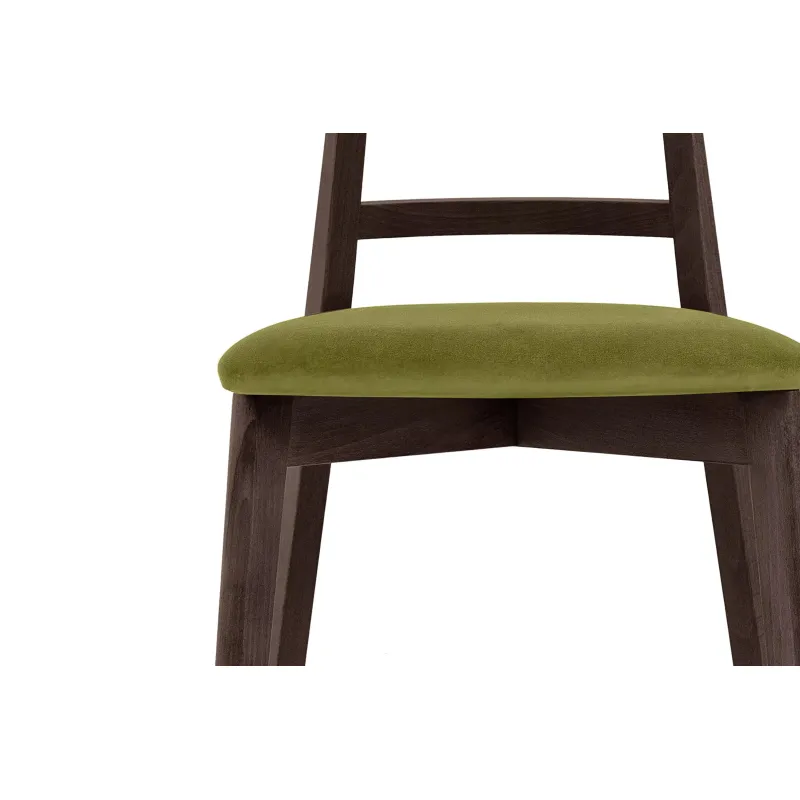 Kėdė LILIE, alyvuogių/tamsaus riešutmedžio, 47x45x76,5 cm