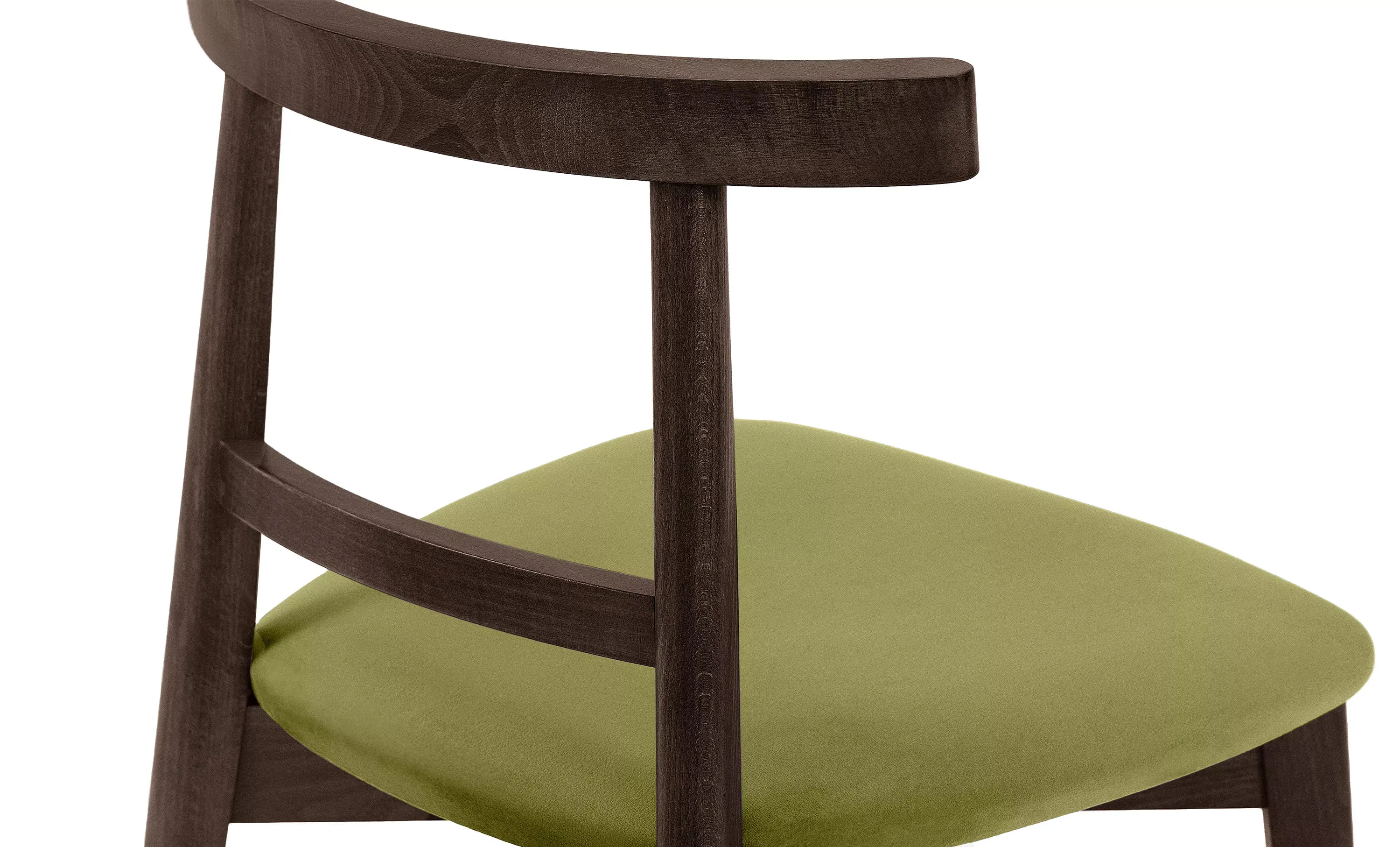 Kėdė LILIE, alyvuogių/tamsaus riešutmedžio, 47x45x76,5 cm