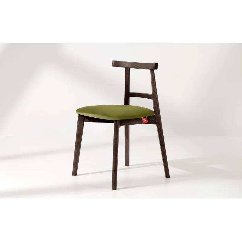 Kėdė LILIE, alyvuogių/tamsaus riešutmedžio, 47x45x76,5 cm