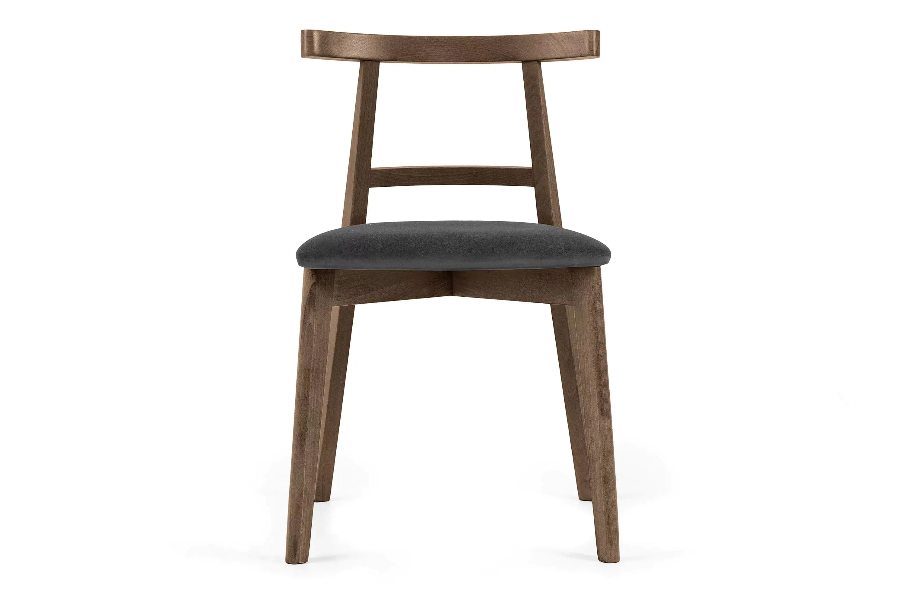 Kėdė LILIE, grafito/tamsaus ąžuolo, 47x45x76,5 cm