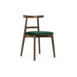 Kėdė LILIE, žalia/tamsaus ąžuolo, 47x45x76,5 cm