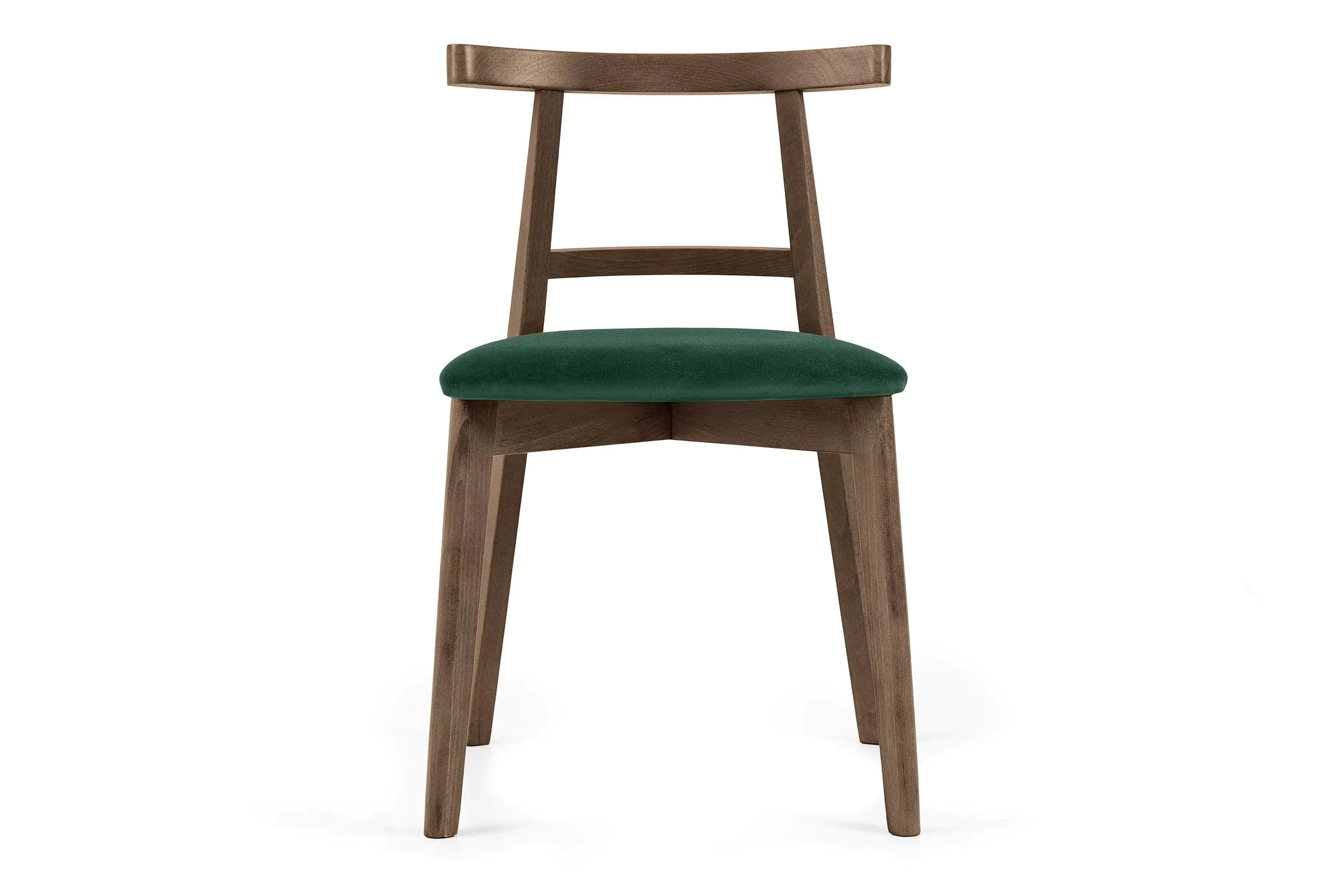 Kėdė LILIE, žalia/tamsaus ąžuolo, 47x45x76,5 cm