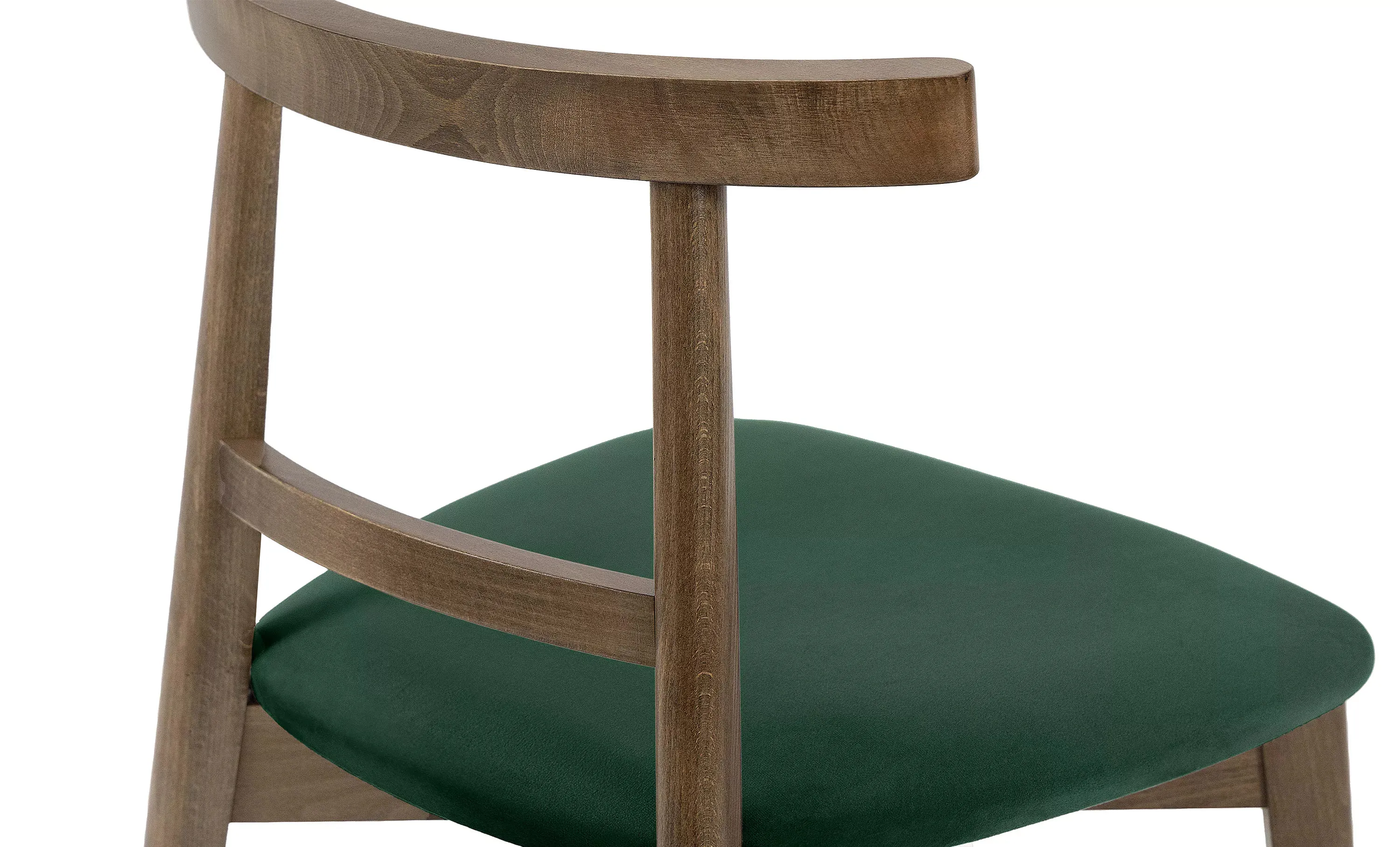 Kėdė LILIE, žalia/tamsaus ąžuolo, 47x45x76,5 cm