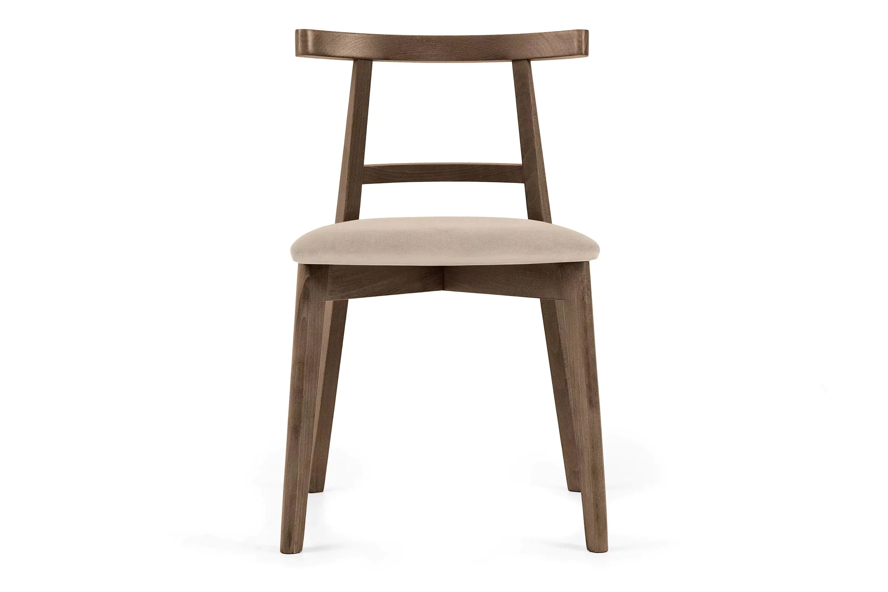 Kėdė LILIE, kreminė/tamsaus ąžuolo, 47x45x76,5 cm