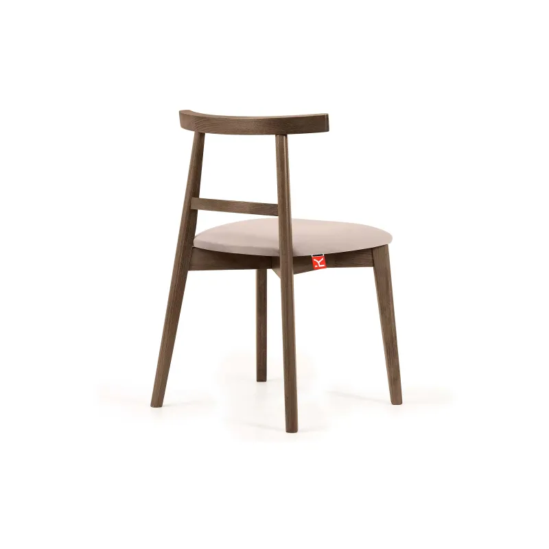 Kėdė LILIE, kreminė/tamsaus ąžuolo, 47x45x76,5 cm