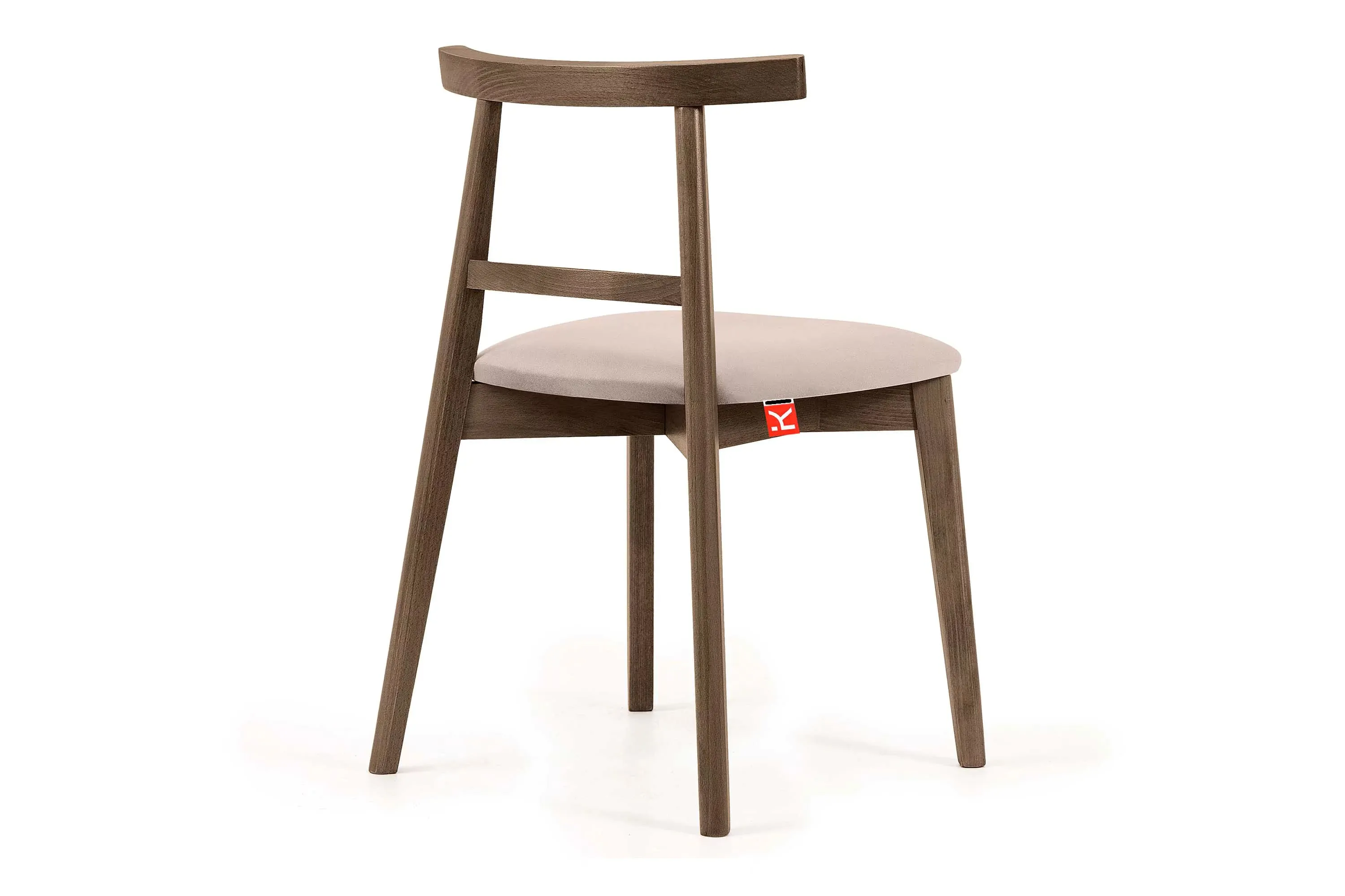 Kėdė LILIE, kreminė/tamsaus ąžuolo, 47x45x76,5 cm