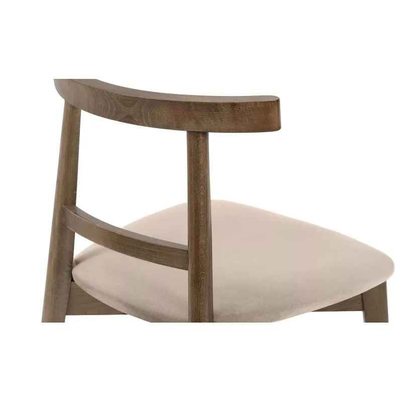Kėdė LILIE, kreminė/tamsaus ąžuolo, 47x45x76,5 cm
