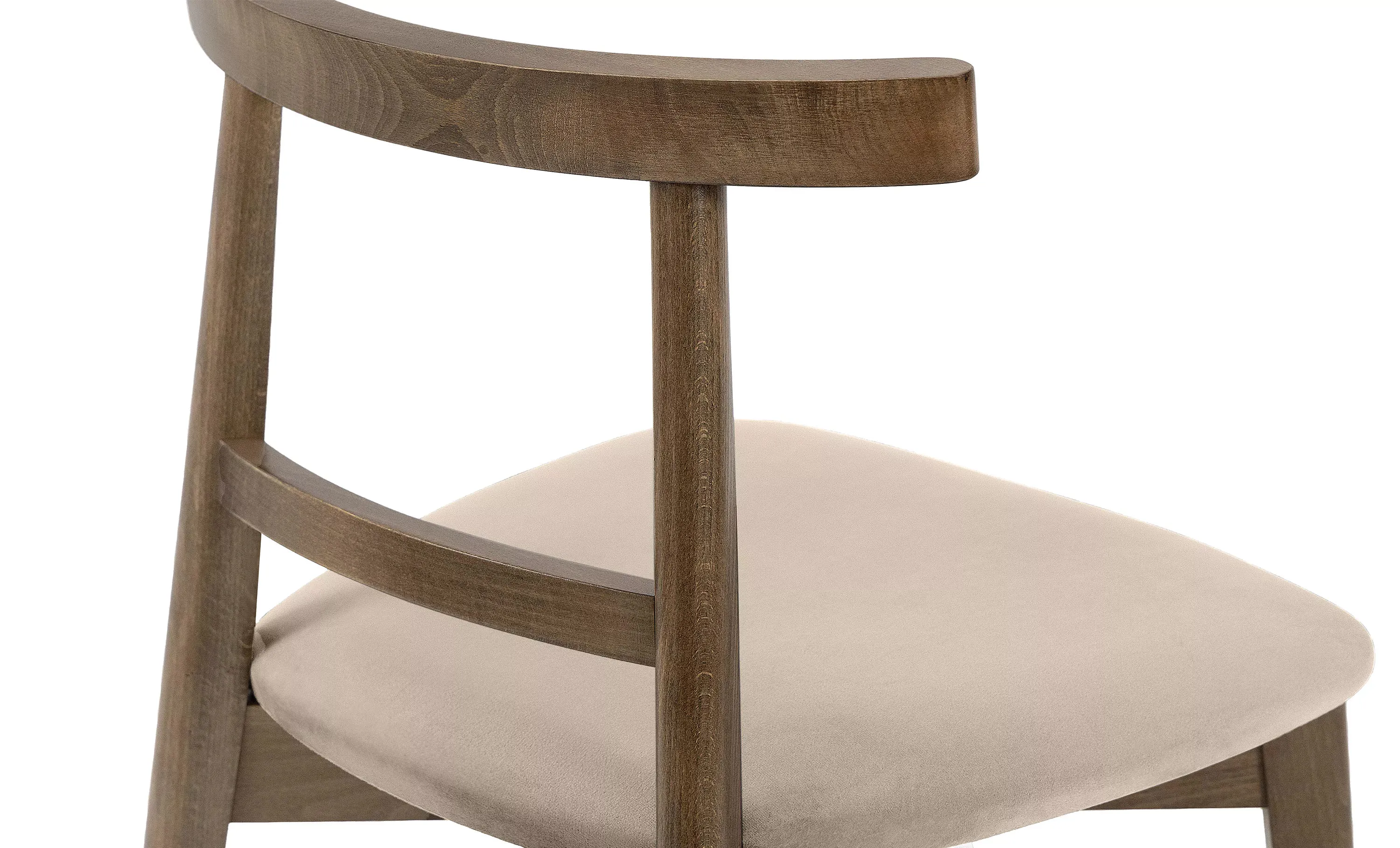 Kėdė LILIE, kreminė/tamsaus ąžuolo, 47x45x76,5 cm