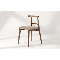 Kėdė LILIE, kreminė/tamsaus ąžuolo, 47x45x76,5 cm