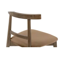 Kėdė LILIE, smėlio/tamsaus ąžuolo, 47x45x76,5 cm