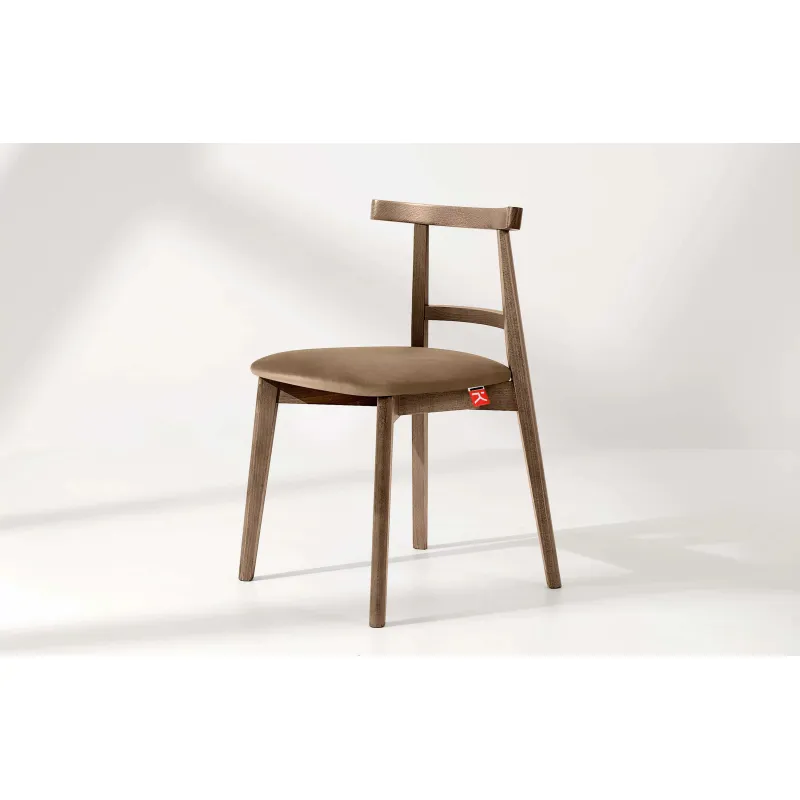 Kėdė LILIE, smėlio/tamsaus ąžuolo, 47x45x76,5 cm