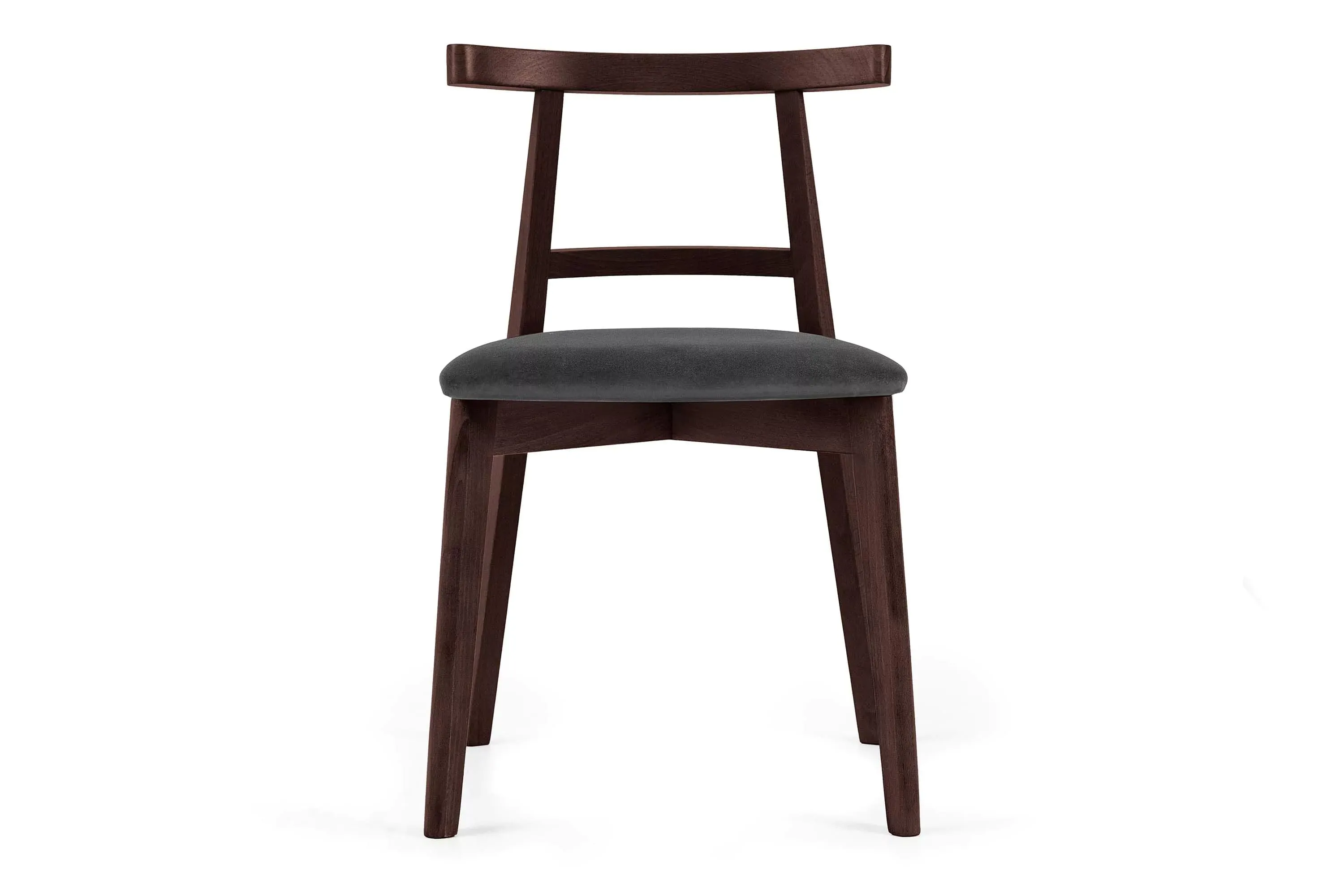 Kėdė LILIE, grafito/raudonmedžio, 47x45x76,5 cm