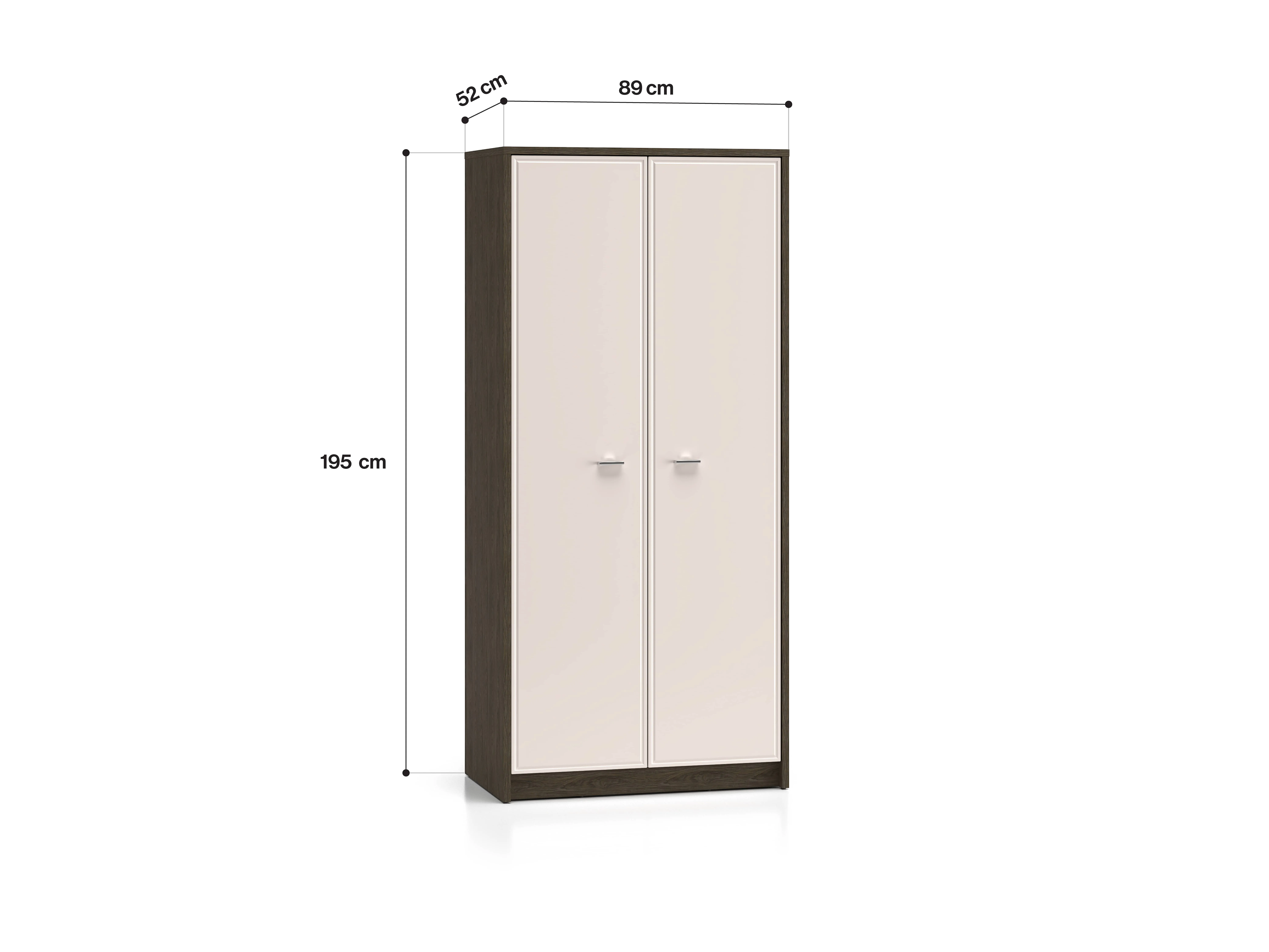 Dvidurė spinta AVANTI, 89x52x195 cm