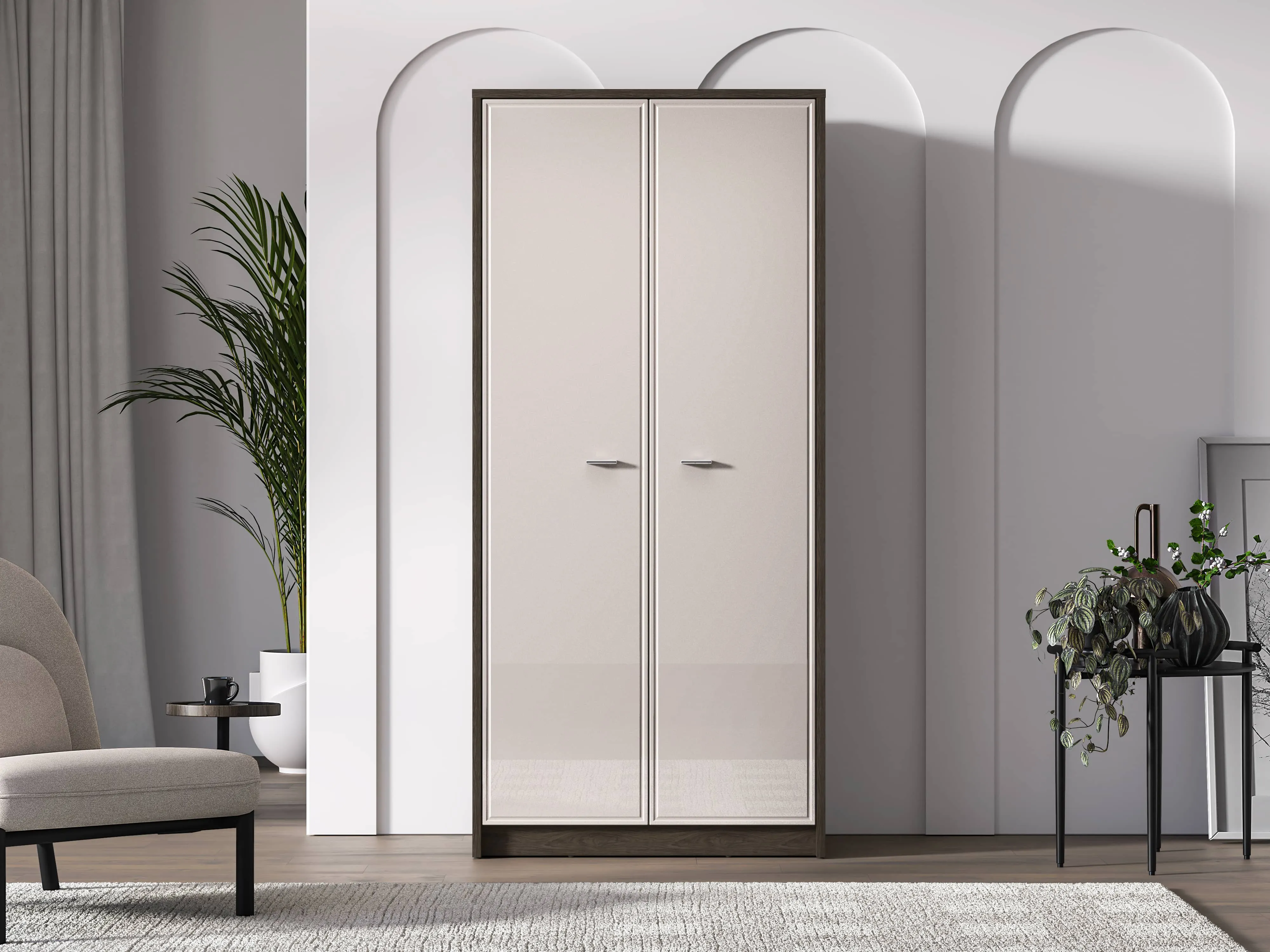 Dvidurė spinta AVANTI, 89x52x195 cm