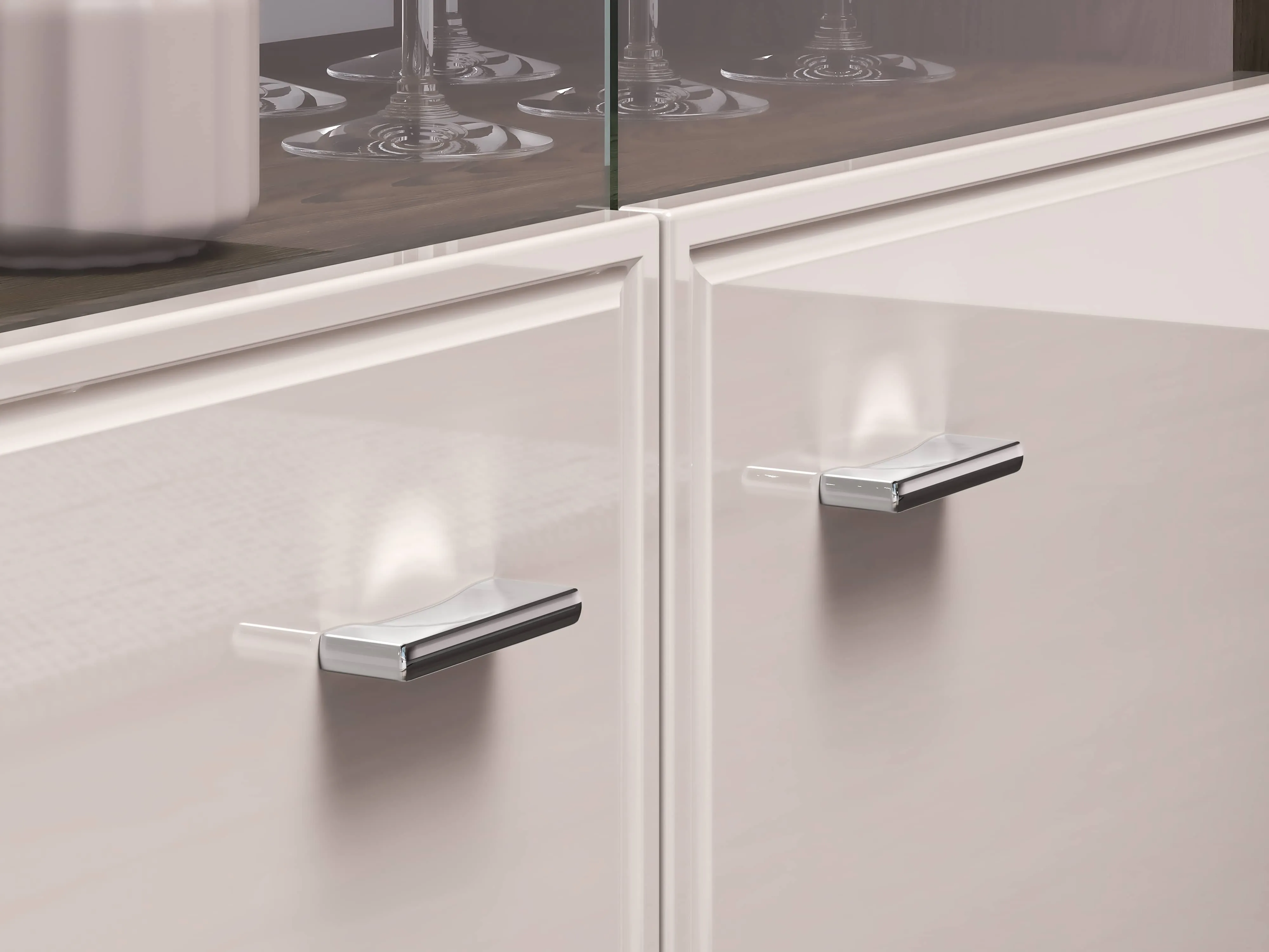 Dvidurė vitrina AVANTI, 92x40x141 cm