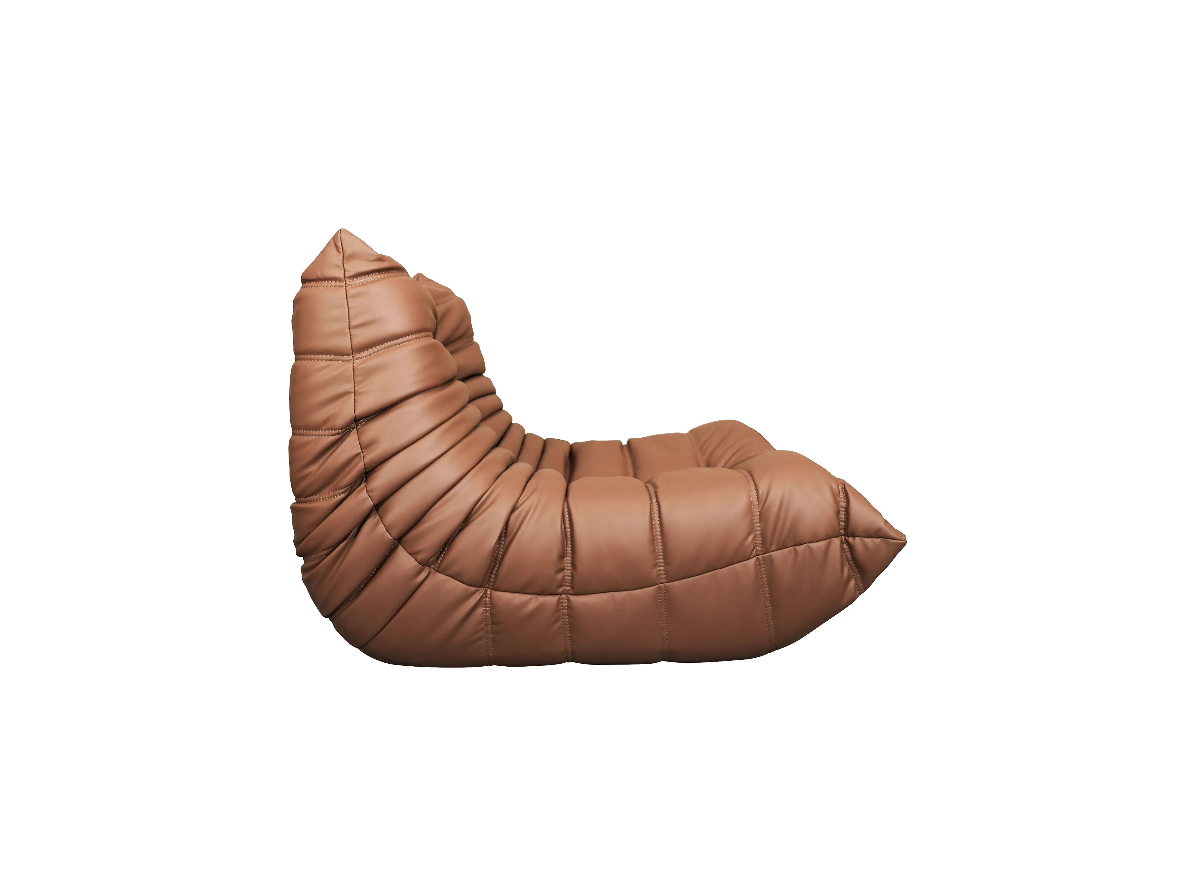 Fotelis NUA, rudas, 87x102x70 cm