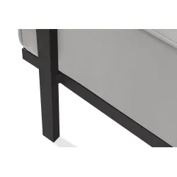 Lauko pufas TRIGO, pilkas/šviesiai pilkas, 69x54x44 cm