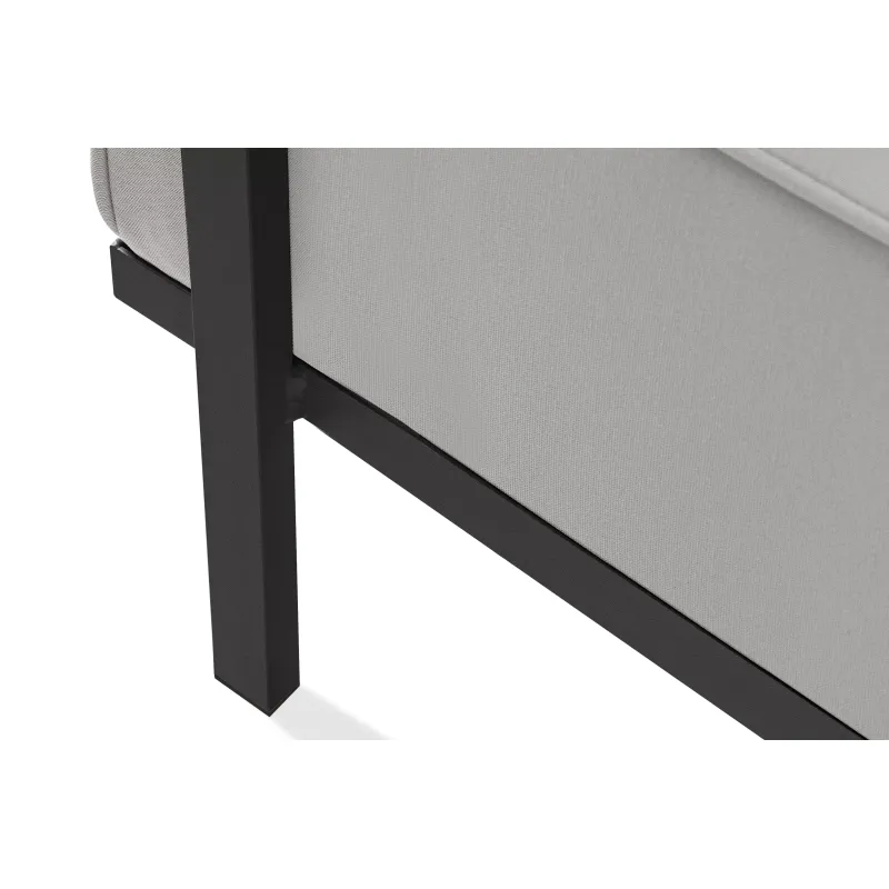 Lauko pufas TRIGO, pilkas/šviesiai pilkas, 69x54x44 cm