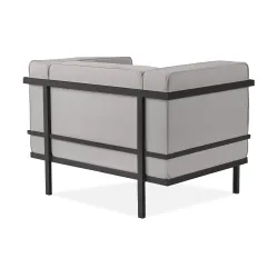 Lauko fotelis TRIGO, pilkas/šviesiai pilkas, 99x69x70 cm