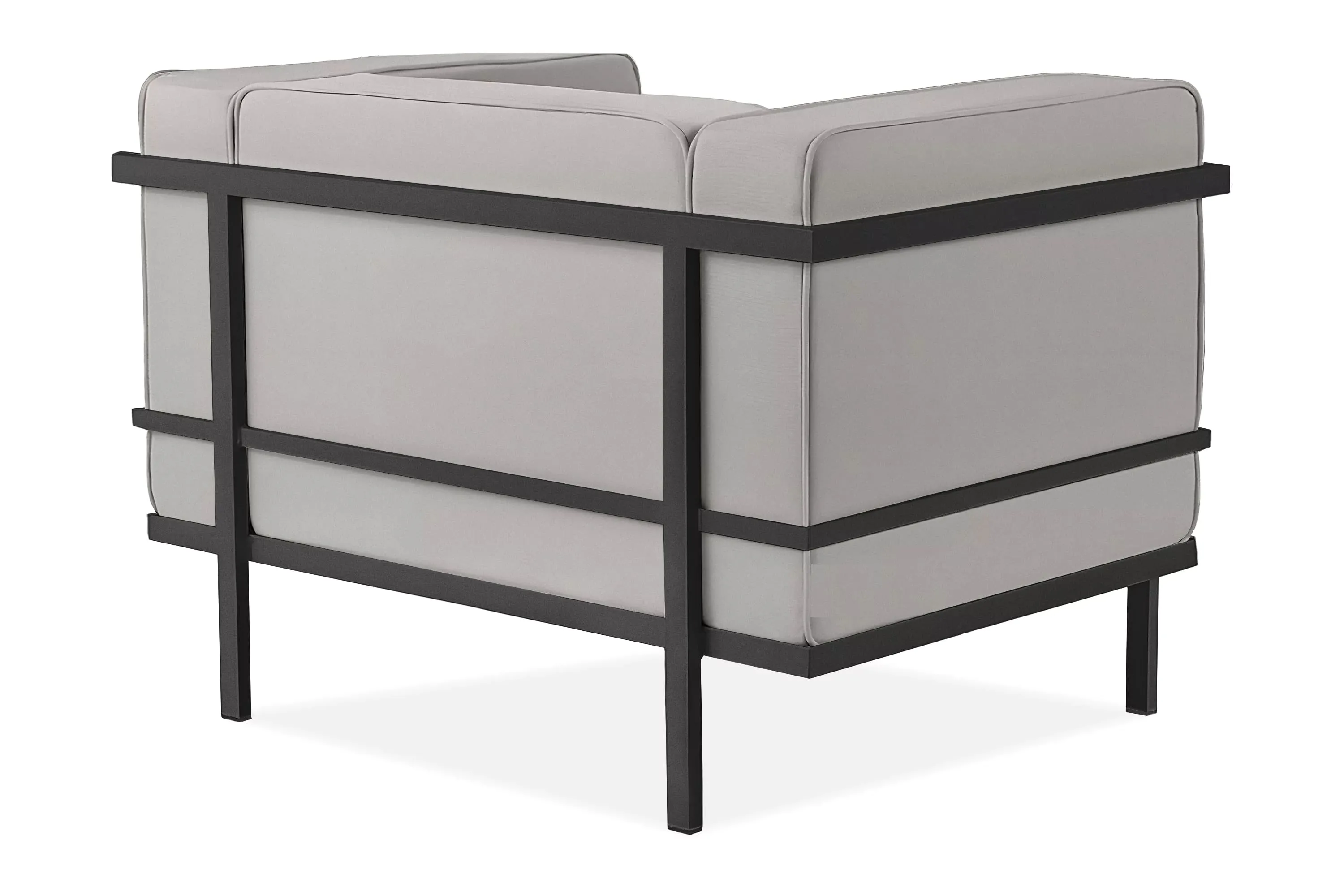 Lauko fotelis TRIGO, pilkas/šviesiai pilkas, 99x69x70 cm