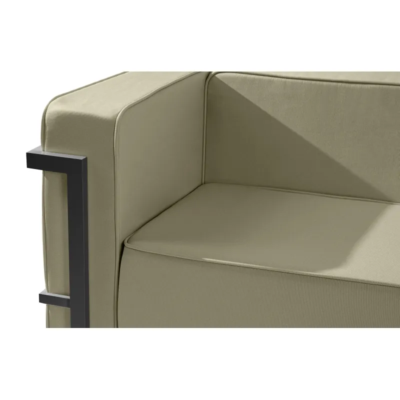Lauko sofa TRIGO 2, pilka/smėlio, 164x69x70 cm
