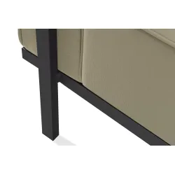 Lauko sofa TRIGO 2, pilka/smėlio, 164x69x70 cm