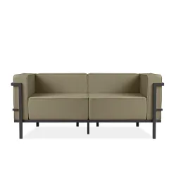 Lauko sofa TRIGO 2, pilka/smėlio, 164x69x70 cm