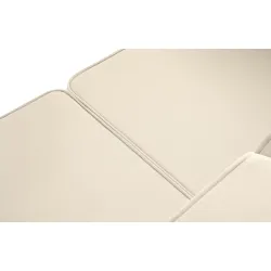 Lauko sofa TRIGO 2, balta/kreminė, 164x69x70 cm