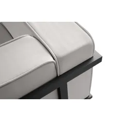 Lauko sofa TRIGO 3, pilka/šviesiai pilka, 229x69x70 cm