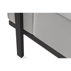 Lauko sofa TRIGO 3, pilka/šviesiai pilka, 229x69x70 cm