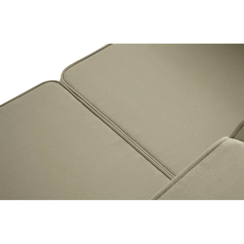 Lauko sofa TRIGO 3, balta/smėlio, 229x69x70 cm