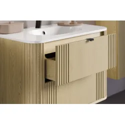 Pakabinama vonios spintelė su praustuvu 822A OVAL CREMO