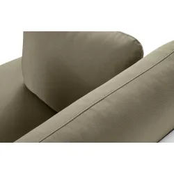 Lauko sofa RAMBI 2, balta/smėlio, 150x80x80 cm
