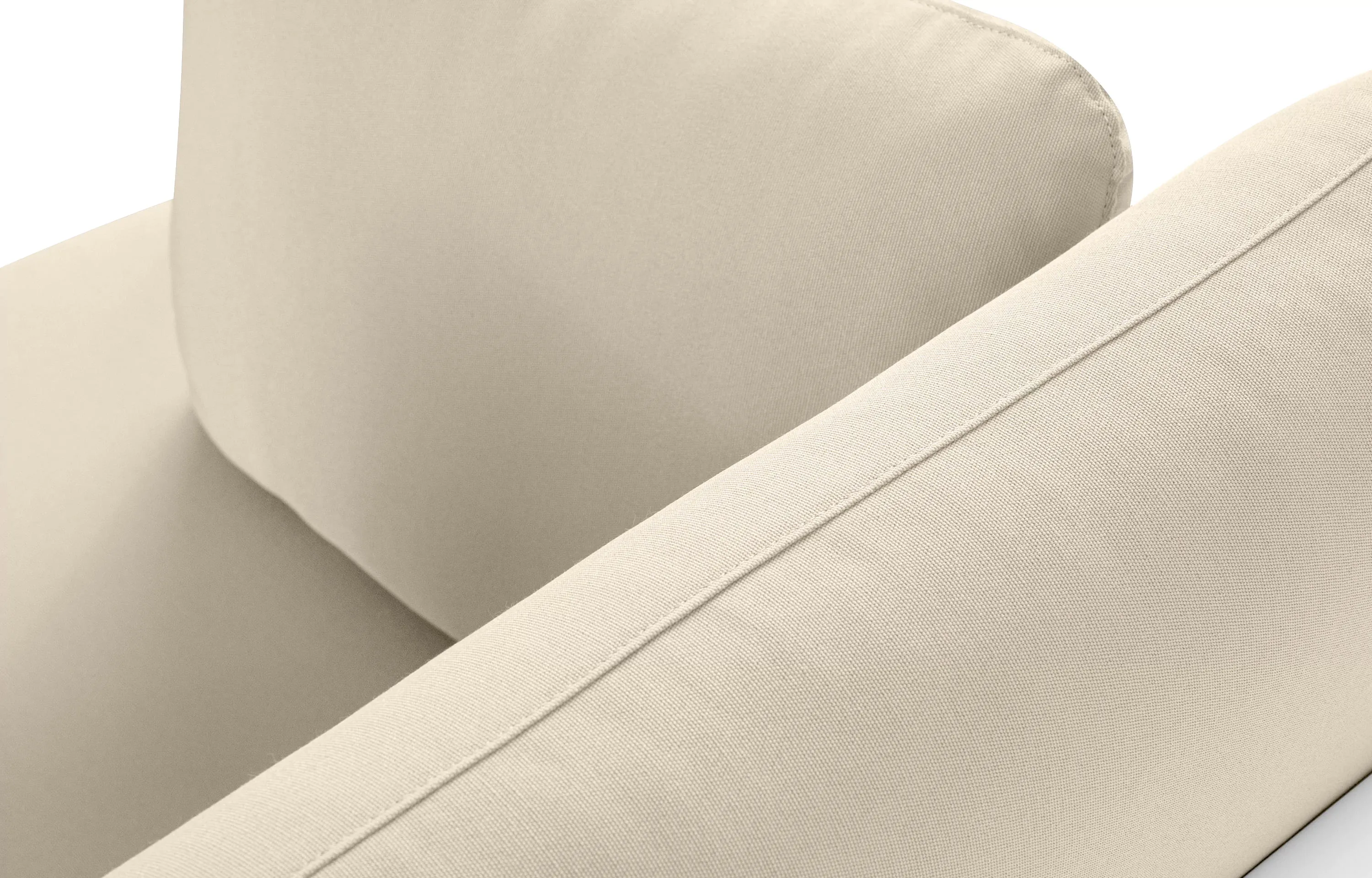 Lauko sofa RAMBI 2, balta/kreminė, 150x80x80 cm