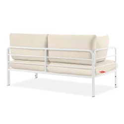 Lauko sofa RAMBI 2, balta/kreminė, 150x80x80 cm