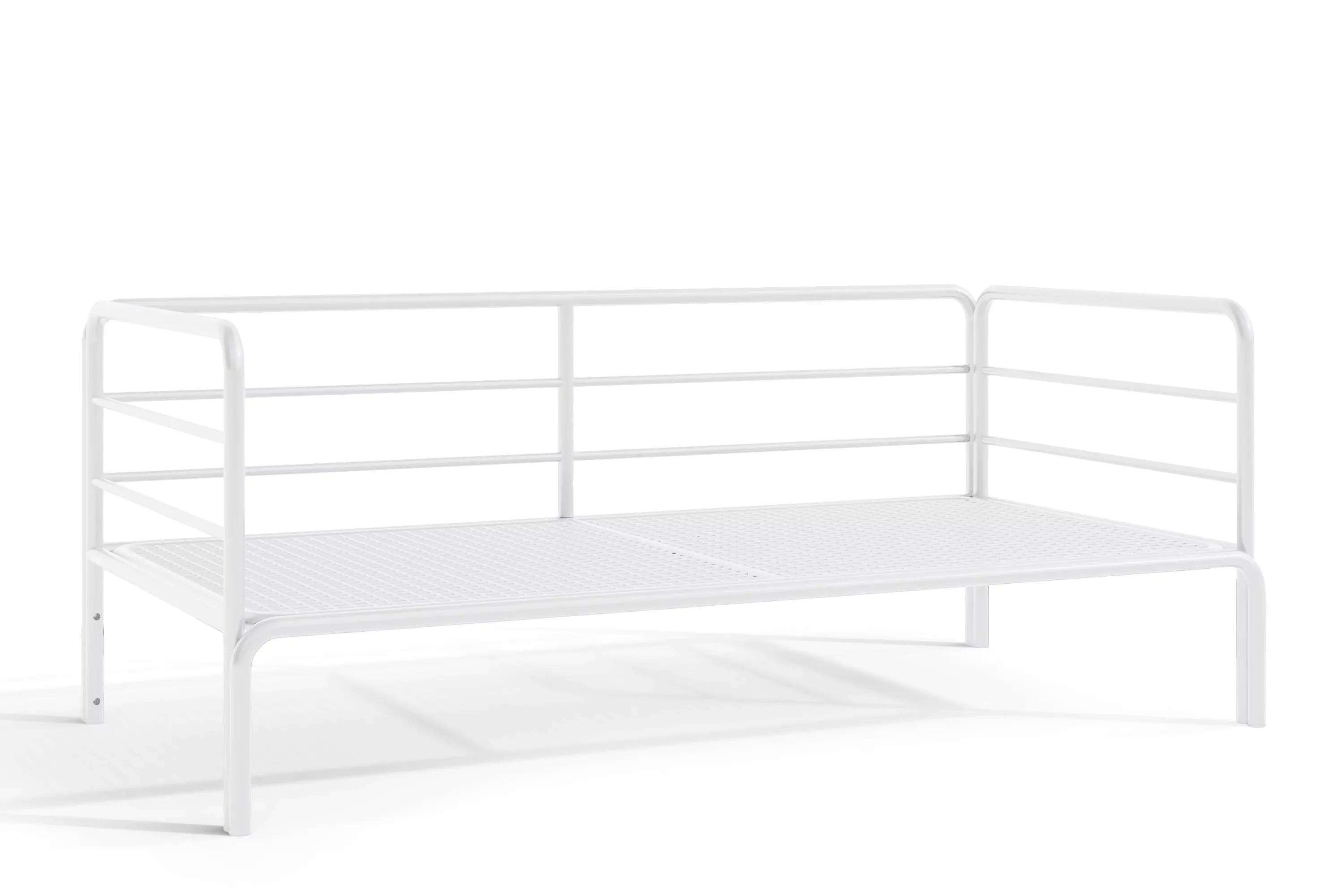 Lauko sofa RAMBI 2, balta/kreminė, 150x80x80 cm