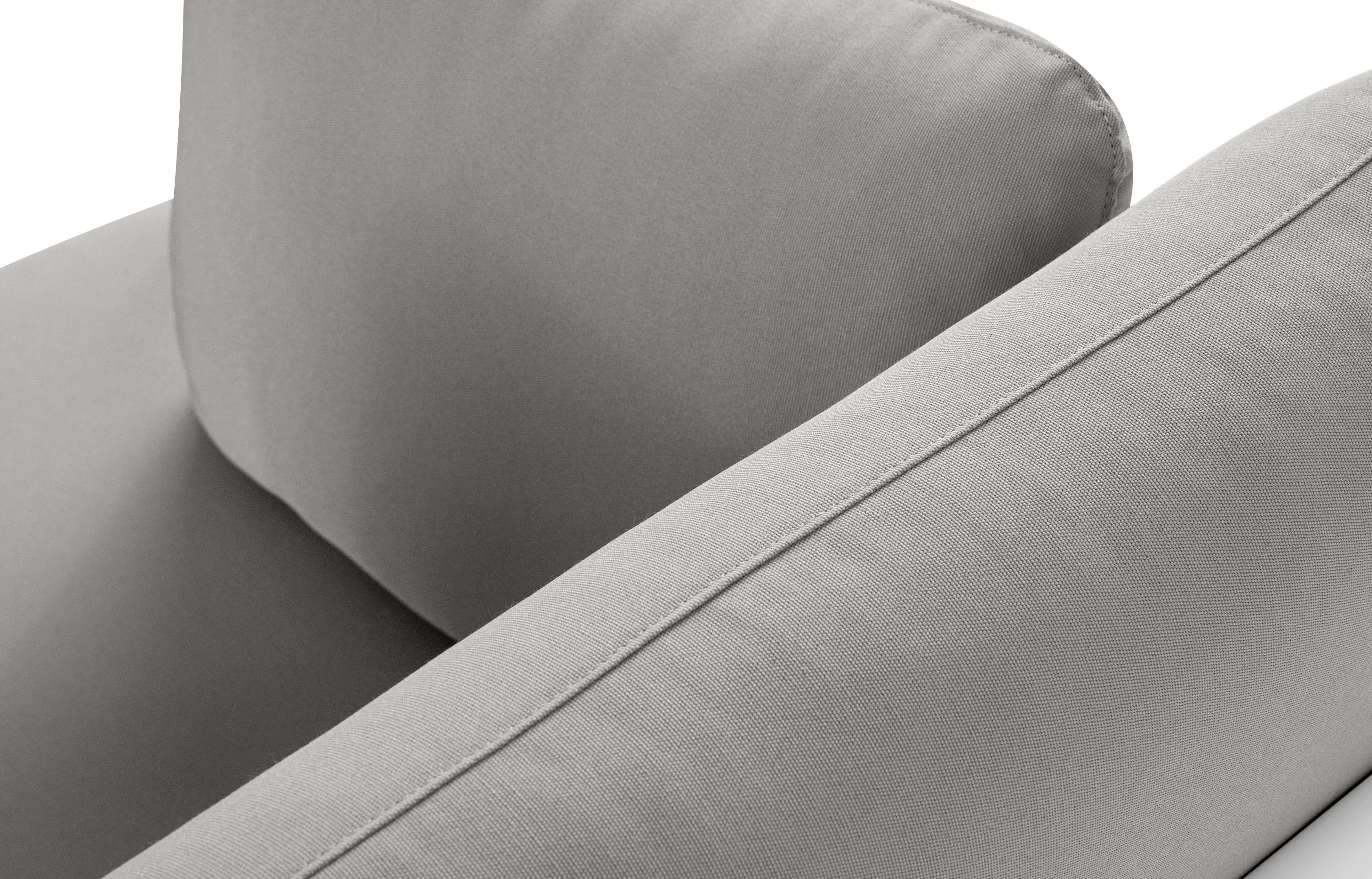 Kampinė lauko sofa RAMBI, balta/pilka, 304x229x80 cm