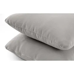 Kampinė lauko sofa RAMBI, balta/pilka, 304x229x80 cm