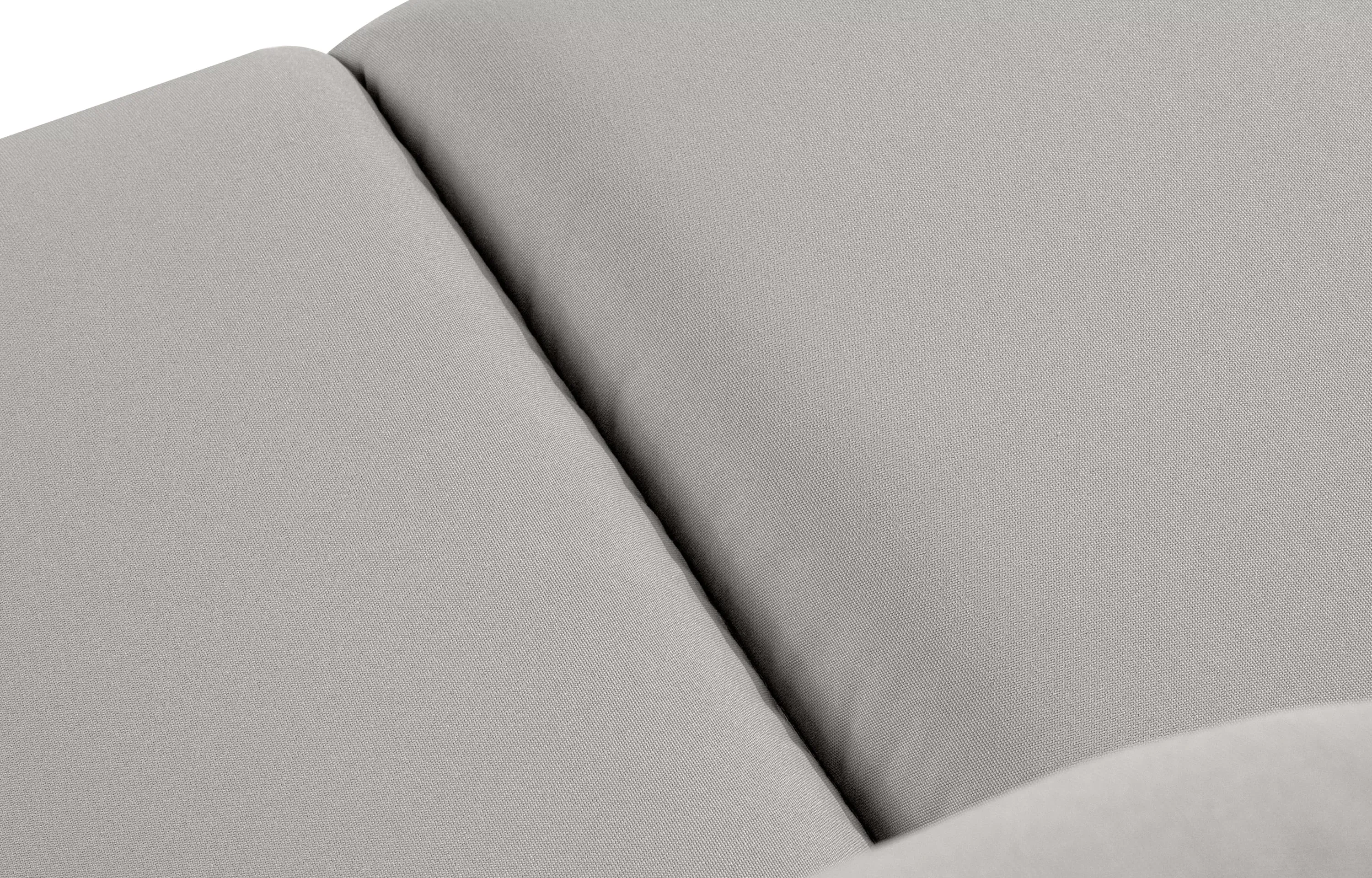 Kampinė lauko sofa RAMBI, balta/pilka, 304x229x80 cm