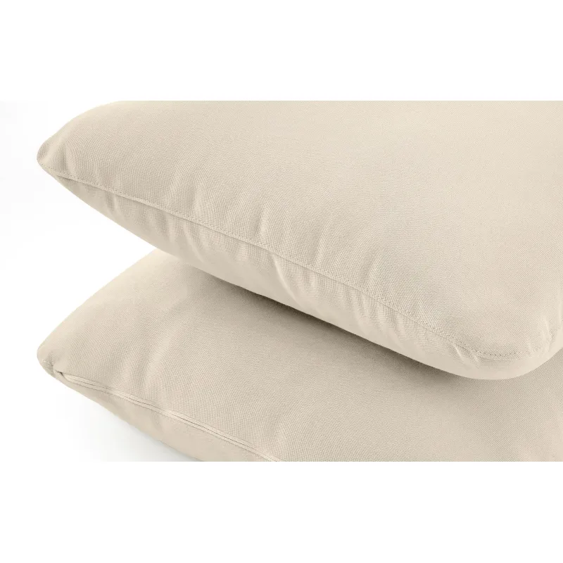 Kampinė lauko sofa RAMBI, juoda/kreminė, 304x229x80 cm