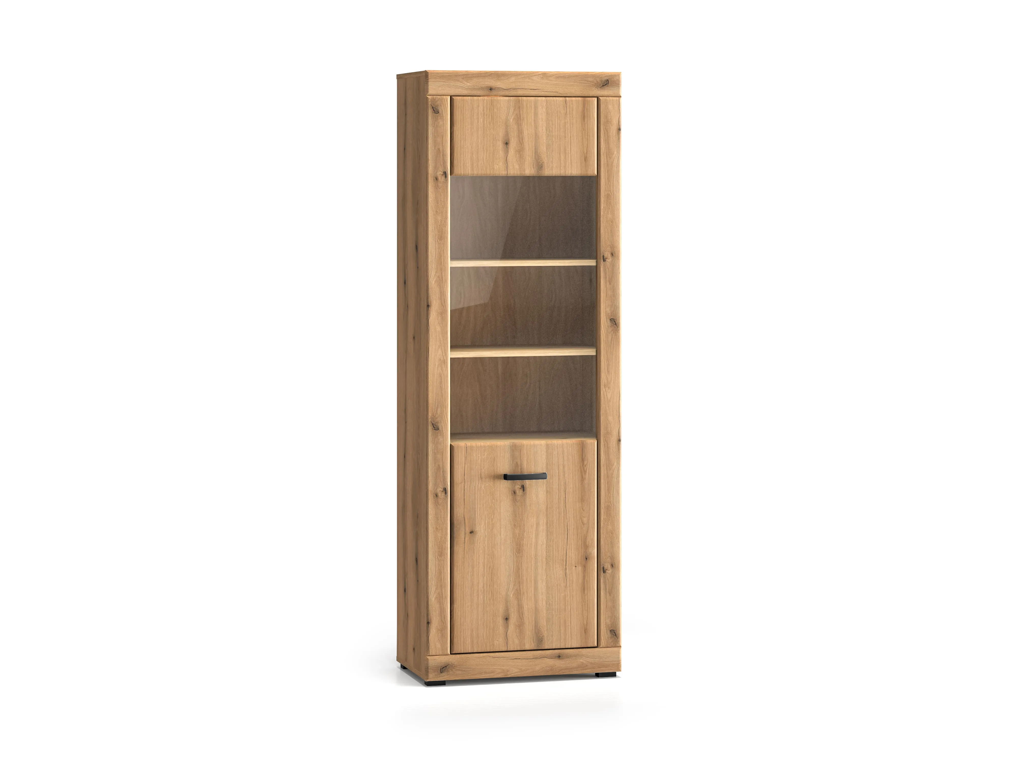 Aukšta vitrina DORO, 65x40x195 cm