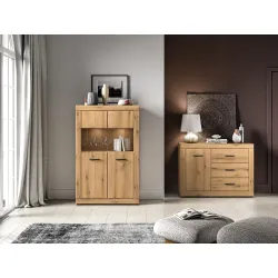 Plati vitrina DORO, 92x40x144 cm